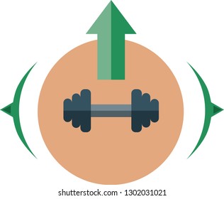 Logo train dumbbell