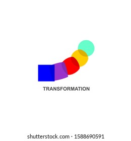 Logo Transform, Icon Change, Icon Growth, Symbol Training, Evolution; Business Development; Logo Education, Brand; Business Coach; Evolution Sign, Personal Life Coaching, Vector