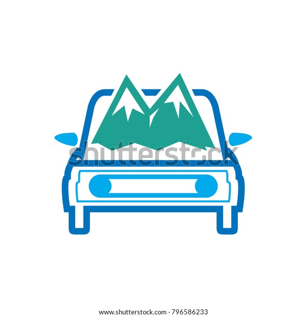 Logo Travel With\
Car, Mount and Transport