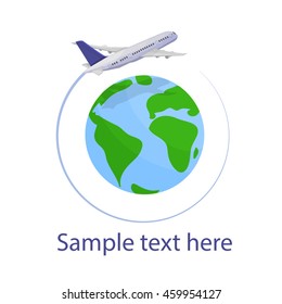 Logo travel plane