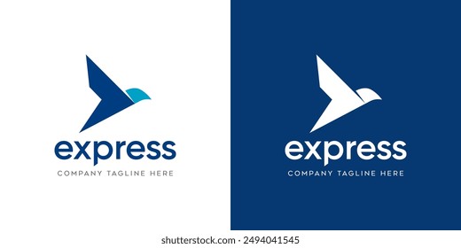 Logo Reisedienst Express Logistic Transport, Express Fast Service Logistic Concept Logo Design Vorlage