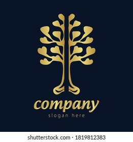 The logo of a tree