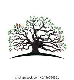 logo tree leaf nature eco
