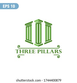 logo tree Pillars simple and elegant