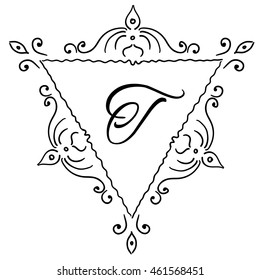 Logo in trendy linear style.