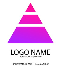 Logo triangle. Gradient logo for your company.