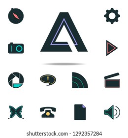 logo triangle icon. web icons universal set for web and mobile