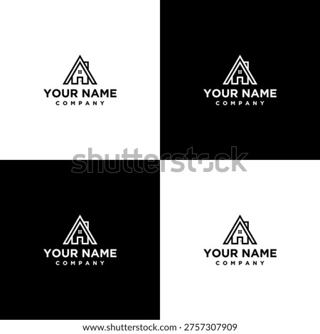 Logo with triangle and letter A