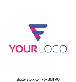 Logo triangle line pyramid sign corporate style movement design direction