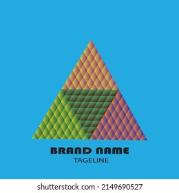 logo triangle vector art