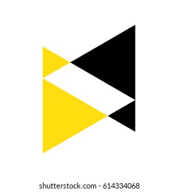 Logo triangular vector