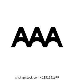 Logo triple A bridge, eps 10