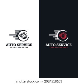 logo turbo designs simple and elegant. automotive logo design vector