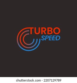 Logo Turbo Speed Technology Cirlcle 