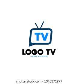 Tv Logo Design Stock Vector (Royalty Free) 1345371992 | Shutterstock