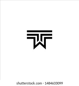 Logo TW W T monogram letter logo design