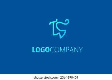 Logo TWC Letter shape monogram for company logo