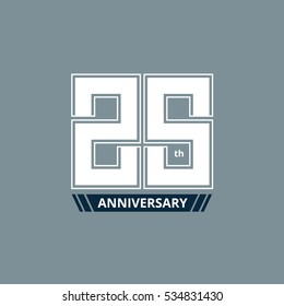 logo twenty five years anniversary