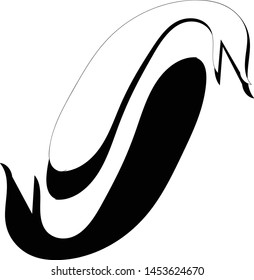Logo of two black and white koi fish