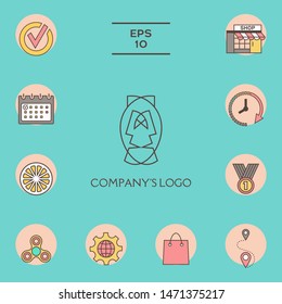 Logo - two faces, two masks - psychotherapy, theater - a symbol of interaction, dialogue, growth, development, enlightenment.
