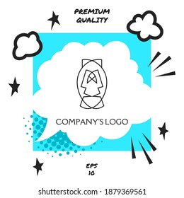 Logo - two faces, two masks - psychotherapy, theater - a symbol of interaction, dialogue, growth, development, enlightenment.