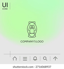 Logo - dos caras, dos máscaras - psicoterapia, teatro