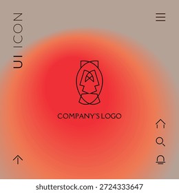 Logo - dos caras, dos máscaras - psicoterapia, teatro