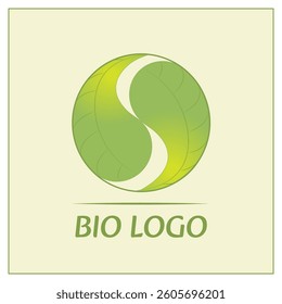 Logo of two leaves, bio, nature, ecology, bio products, plants