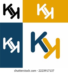 A logo with two letters K
