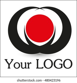 The logo with two moon and circle