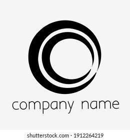 logotipo con dos círculos no convergentes, perfecto para logotipos de empresas