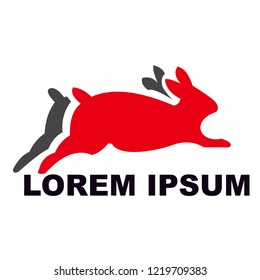 the logo of two rabbits