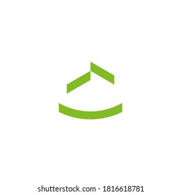logotipo de dos techos y una sonrisa en la arquitectura