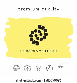 Logo - two spirals, chains of circles - a symbol of interaction, new ideas, development, enlightenment and wisdom.