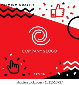 Logo - two spirals - a symbol of interaction, new ideas, development, enlightenment and wisdom.
