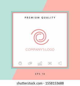Logo - two spirals - a symbol of interaction, new ideas, development, enlightenment and wisdom.