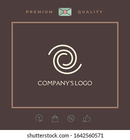 Logo - two spirals - a symbol of interaction, new ideas, development, enlightenment and wisdom.
