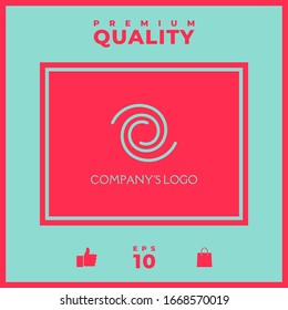 Logo - two spirals - a symbol of interaction, new ideas, development, enlightenment and wisdom.