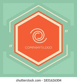 Logo - two spirals - a symbol of interaction, new ideas, development, enlightenment and wisdom.