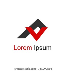 logo of two triangles