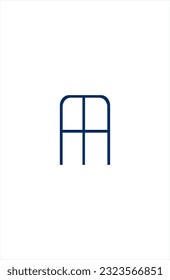 Tipo de logotipo Icono de vector de línea lineal alfabético