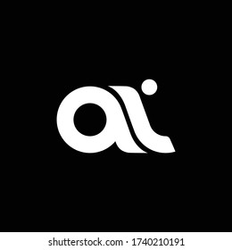 tipo de logotipo AI con fondo negro