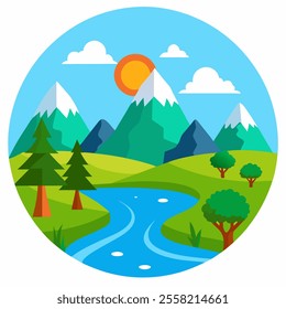 logo type landmark cartoon design, eps file