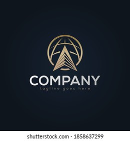 Logo Type Monogram Gold Logo Design