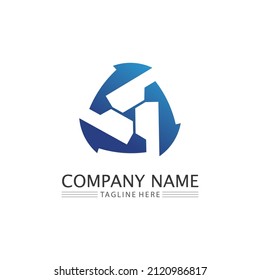 Diseño de vectores tipo de logotipo, empresa, identidad, logotipo de iconos de estilo creativo