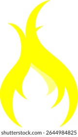 logo type yellow flame vector
