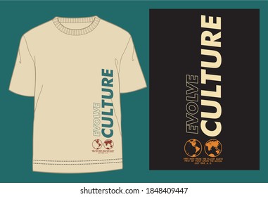 Logo und Typografie für das Design von T-Shirt