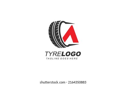 A logo tyre for branding company. wheel template vector illustration for your brand.
