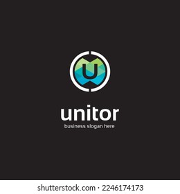 Logo U Letter Circle Corporate Logo Symbol
