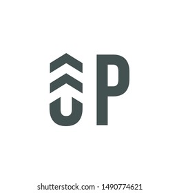 Up Logo. U and P letters, Idea logo. Start up.